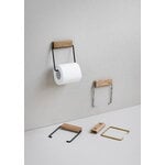 Moebe Toilet roll holder, oak - black, decoration image