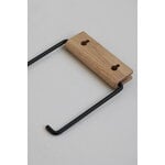 Moebe Toilet roll holder, oak - black, decoration image