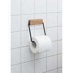 Moebe Toilet roll holder, oak - black, decoration image