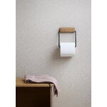 Moebe Toilet roll holder, oak - black, decoration image