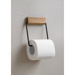 Moebe Toilet roll holder, oak - black, decoration image