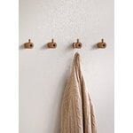 Moebe Wooden wall hook, oak, decoration image