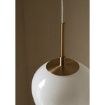 Carl Hansen & Søn MT221-D170 Tulip pendant, 17 cm, brass - opal white, decoration image