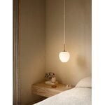 Carl Hansen & Søn MT221-D170 Tulip pendant, 17 cm, brass - opal white, decoration image