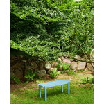 Muuto Linear Steel bench, 110 cm, pale blue, decoration image