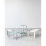 Magis Tambour lågt bord, 73 cm, vit - ljusblå