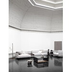 Wendelbo Tavolino da salotto Expose, M, vetro marrone - marmo Emperador