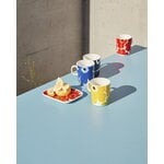 Marimekko Oiva - Unikko mug 2,5 dl, white - red - blue