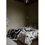 Marimekko Unikko Duvet Cover 150 X 210 Cm Beige Off White Blue