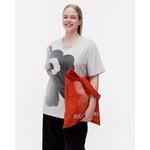 Marimekko Vankka Unikko tote bag, red - off-white, decoration image