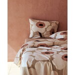 Marimekko Unikko tyynyliina, 50 x 60 cm, beige - puuvilla - roosa