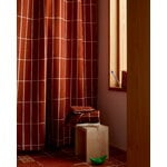 Marimekko Tiiliskivi coated cotton fabric, chestnut - off-white, view 2
