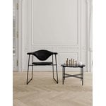 GUBI TS coffee table, 55 cm, black - black marble