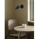 Mater Terra wall lamp, coffee waste black, decoration image