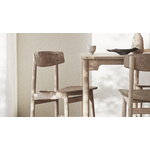 Mater Conscious 3162 chair, soaped oak - coffee waste light
