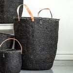 Mifuko Kiondo basket with handles XL, black