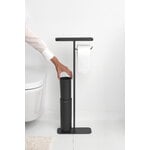 Brabantia MindSet WC-paperi- ja harjateline, silikoni, mineral infinite grey, sisustuskuva