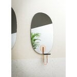 Miniforms Cigales spegel, svart - koppar