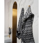 Missoni Home Bata de baño con capucha Keith, 601 negro y blanco, imagen de decoración