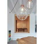 Bomma Tim pendant, medium, clear - brushed copper, decoration image