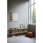 Moebe Mirror with a shelf, 70 cm, oak, decoration image