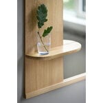 Moebe Mirror with a shelf, 70 cm, oak, decoration image