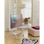 Pedestal Mobile TV Moon Rollin' Tall, perla, immagine decorativa