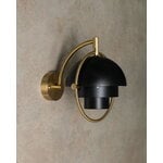 GUBI Multi-Lite wall lamp, brass - black semi-matt, decoration image