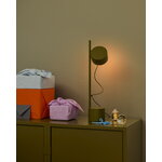 Muuto Post table lamp, brown green, decoration image