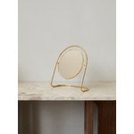 Audo Copenhagen Nimbus table mirror, polished brass