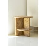 Nine Tee side table, round, natural cork, decoration image