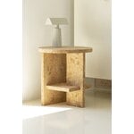 Nine Tee side table, round, natural cork, decoration image