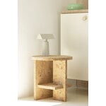 Nine Tee side table, round, natural cork, decoration image