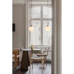 Nuura Apiales 1 pendant, large, satin black - opal white