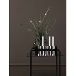 New Works Florence side table, black - smoked glass