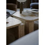 New Works Tavolino da salotto Atlas, 60 x 60 cm, travertino non trattato