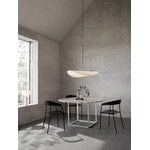 New Works Florence dining table, 120 cm, white - white marble Viola