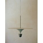 New Works Kantarell pendant lamp, 60 cm, nickel - white, decoration image