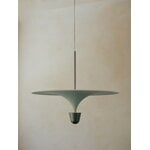 New Works Kantarell pendant lamp, 60 cm, nickel - white, decoration image