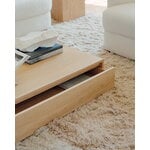 New Works Mass Wide coffee table with drawer, oak, decoration image