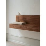 New Works Tana wall mounted media module, walnut, decoration image