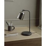 New Works Material bordslampa, rostfritt stål