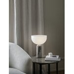 New Works Kizu table lamp, small, Gris du Marais marble, decoration image