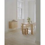 New Works Table de salle à manger, 200 x 95 cm, chêne naturel