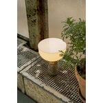 New Works Lampe de table portable Kizu, marbre gris