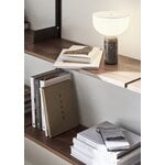 New Works Lampe de table portable Kizu, marbre gris