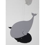Flensted Mobiles Happy Whales mobile, harmaa, näkymä 5