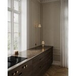 Nuura Asteea portable table lamp, satin brass - ripple clear, view 2