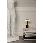 Nuura Lampada da tavolo portatile Blossi Mini, nero - opale, immagine decorativa
