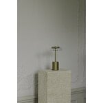 Nuura Blossi Mini ladattava pöytävalaisin, Nordic gold - kirkas, sisustuskuva